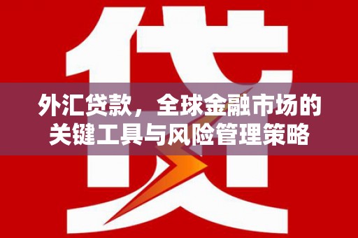 东胜外汇贷款，全球金融市场的关键工具与风险管理策略