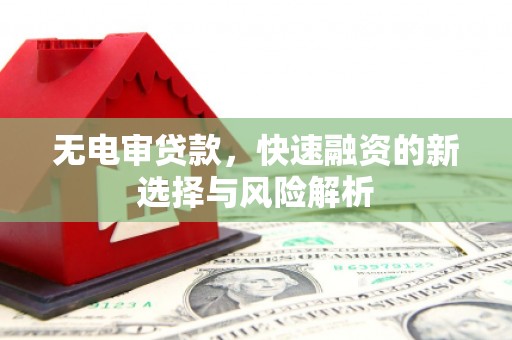 东胜无电审贷款，快速融资的新选择与风险解析