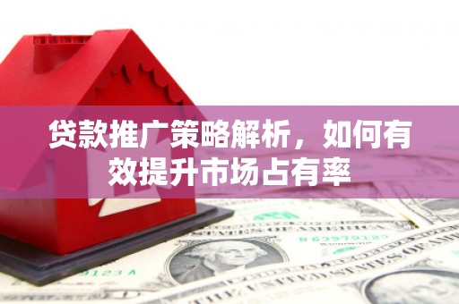 东胜贷款推广策略解析，如何有效提升市场占有率