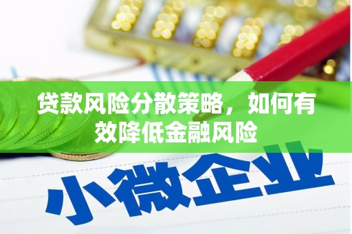东胜贷款风险分散策略，如何有效降低金融风险
