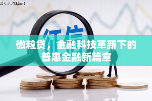 东胜微粒贷，金融科技革新下的普惠金融新篇章