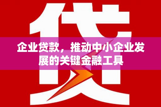 东胜企业贷款，推动中小企业发展的关键金融工具