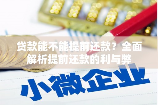 东胜贷款能不能提前还款？全面解析提前还款的利与弊