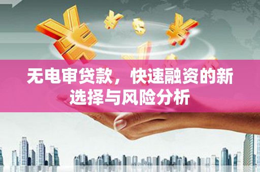 东胜无电审贷款，快速融资的新选择与风险分析