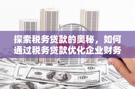 东胜探索税务贷款的奥秘，如何通过税务贷款优化企业财务