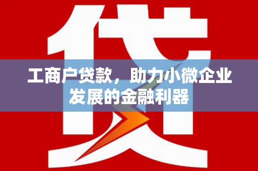 东胜工商户贷款，助力小微企业发展的金融利器