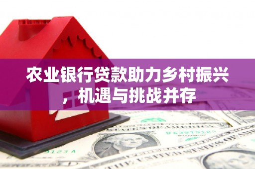 东胜农业银行贷款助力乡村振兴，机遇与挑战并存