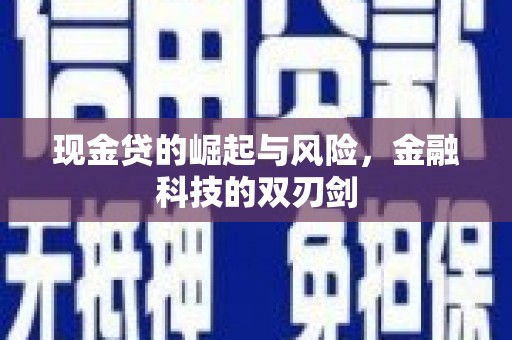东胜现金贷的崛起与风险，金融科技的双刃剑