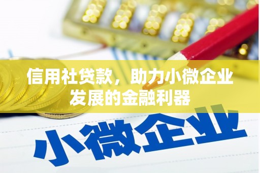 东胜信用社贷款，助力小微企业发展的金融利器