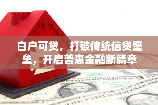 东胜白户可贷，打破传统信贷壁垒，开启普惠金融新篇章